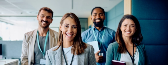 People working in a office