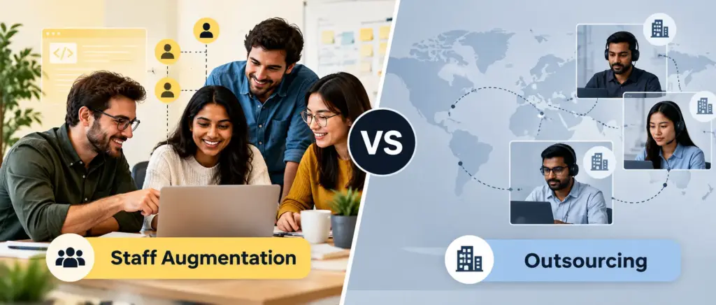 Staff Augmentation vs Outsourcing